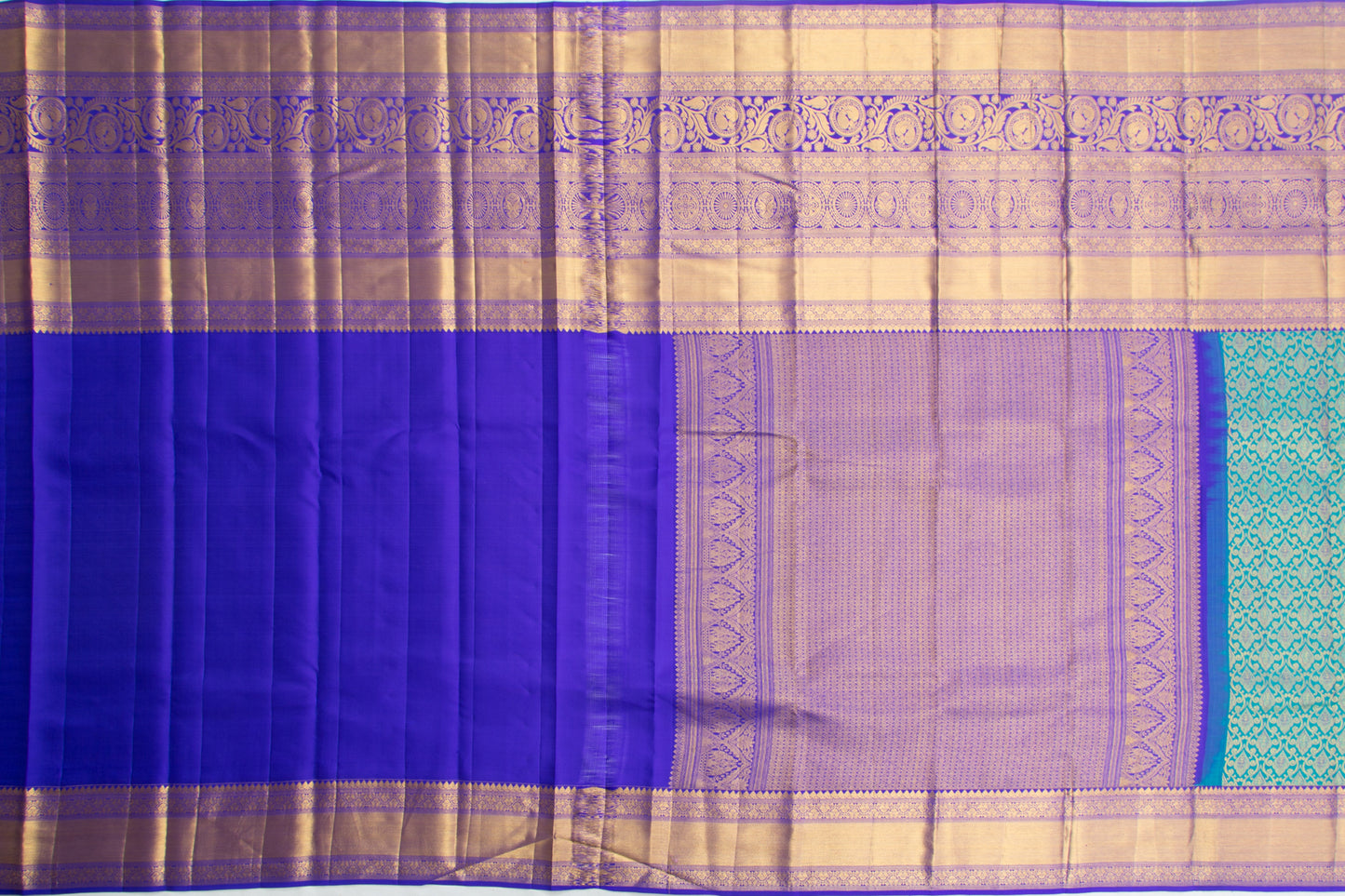 Taranga Kanchi Silk Brocade Green Saree