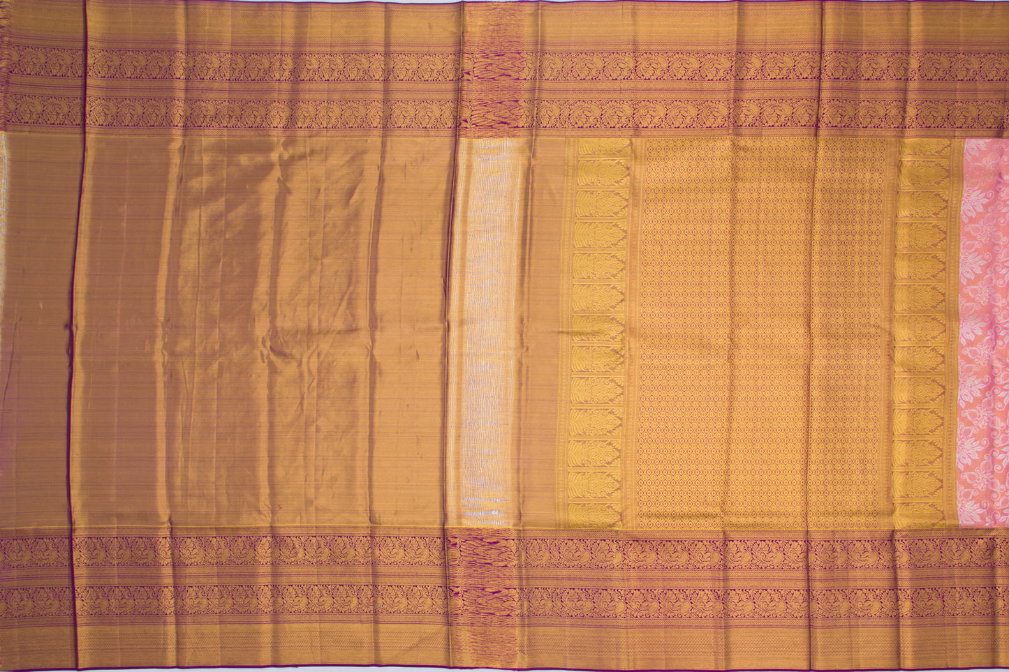 Taranga Kanchi Silk Tissue Brocade Pink Saree