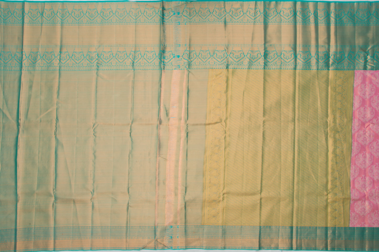 Taranga Kanchi Silk Tissue Brocade Pink Saree