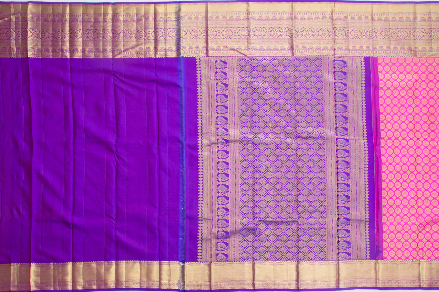 Taranga Kanchi Silk Brocade Pink Saree