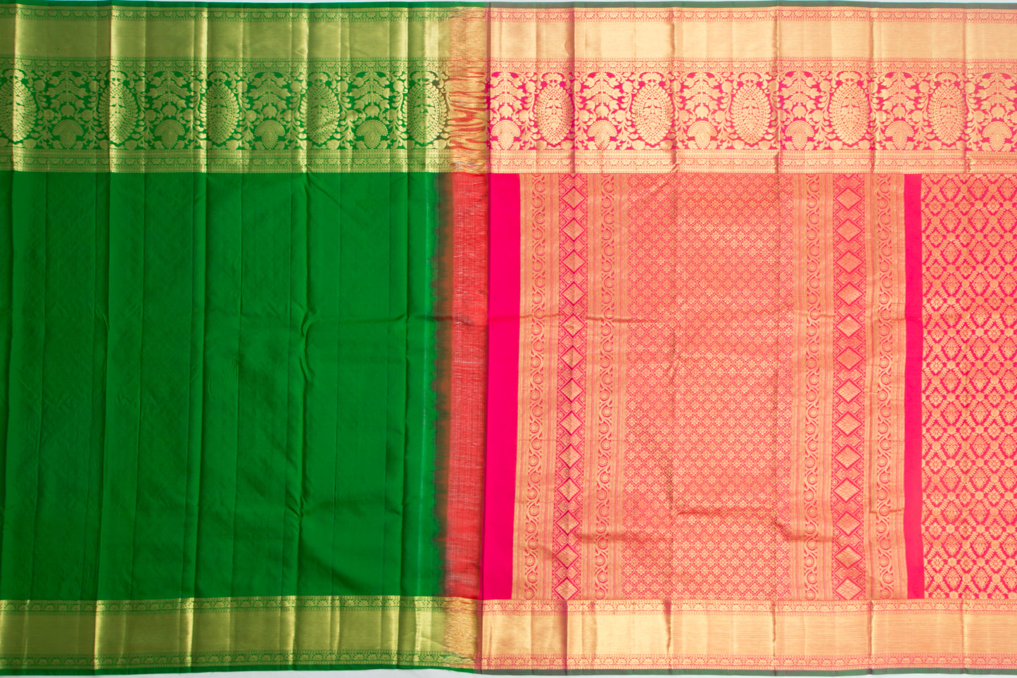 Taranga Kanchi Silk Brocade Pink Saree