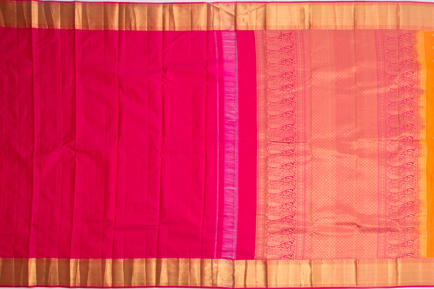 Coimbatore Silk Butta Orange Saree