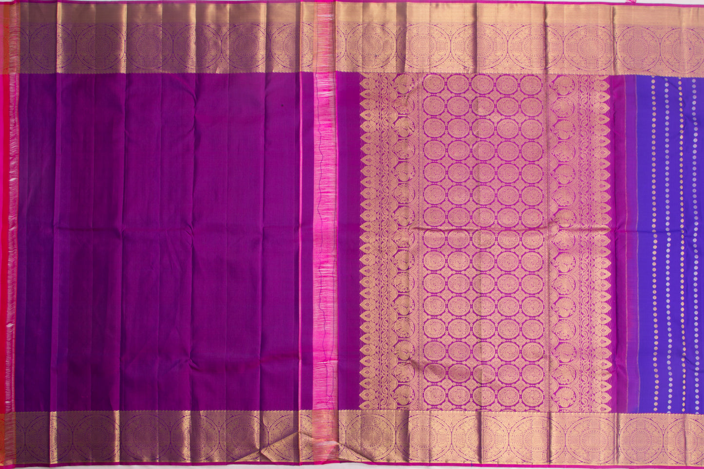 Taranga Kanchi Silk Butta Dark Blue Saree
