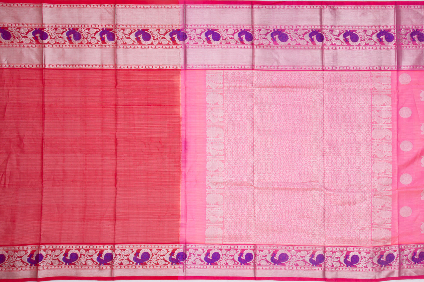 Venkatagiri Silk Butta Pink Saree