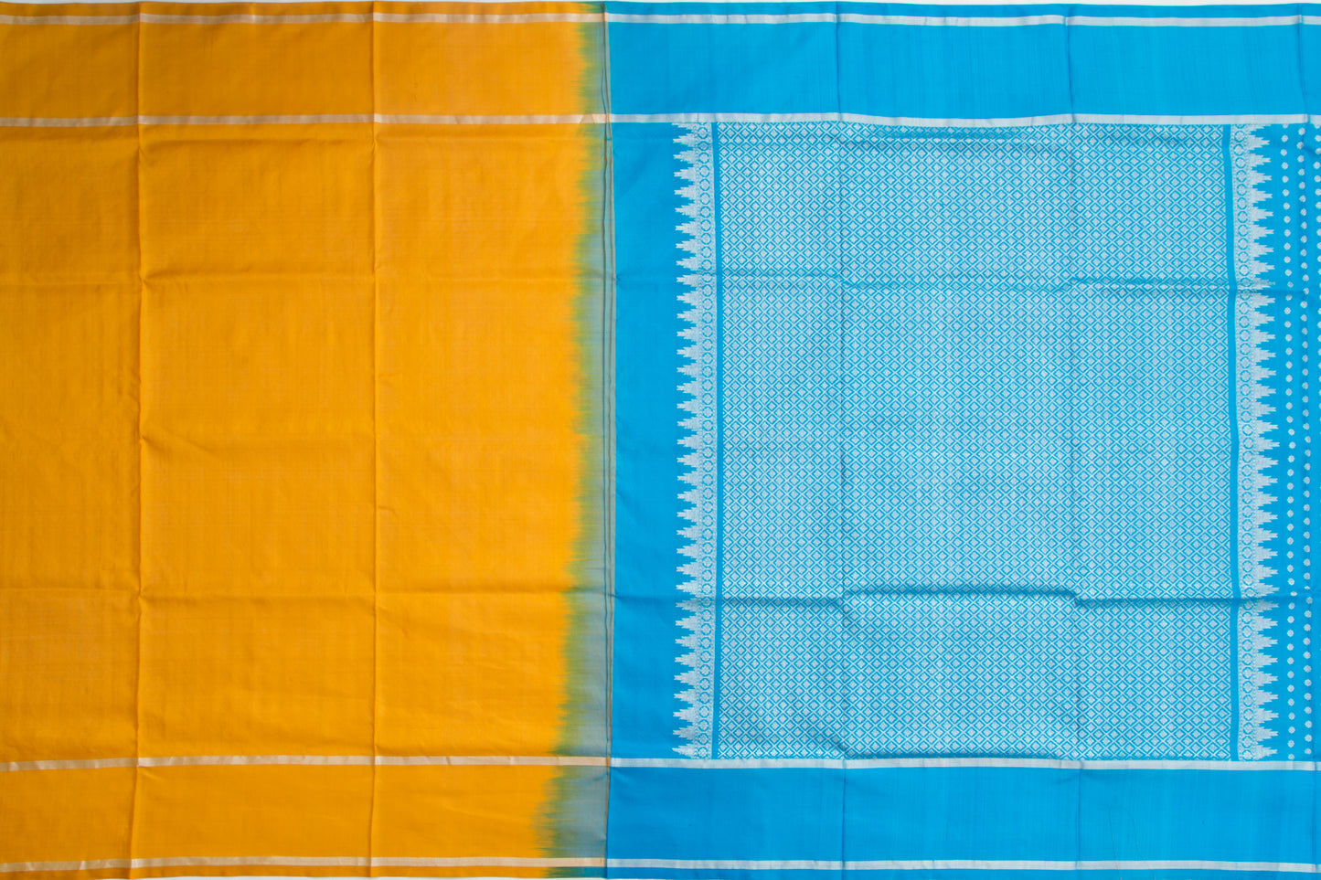 Venkatagiri Silk Butta Blue Saree