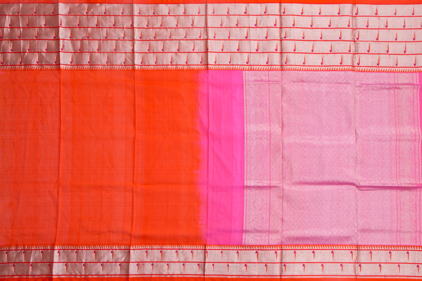Venkatagiri Silk Butta Pink Saree