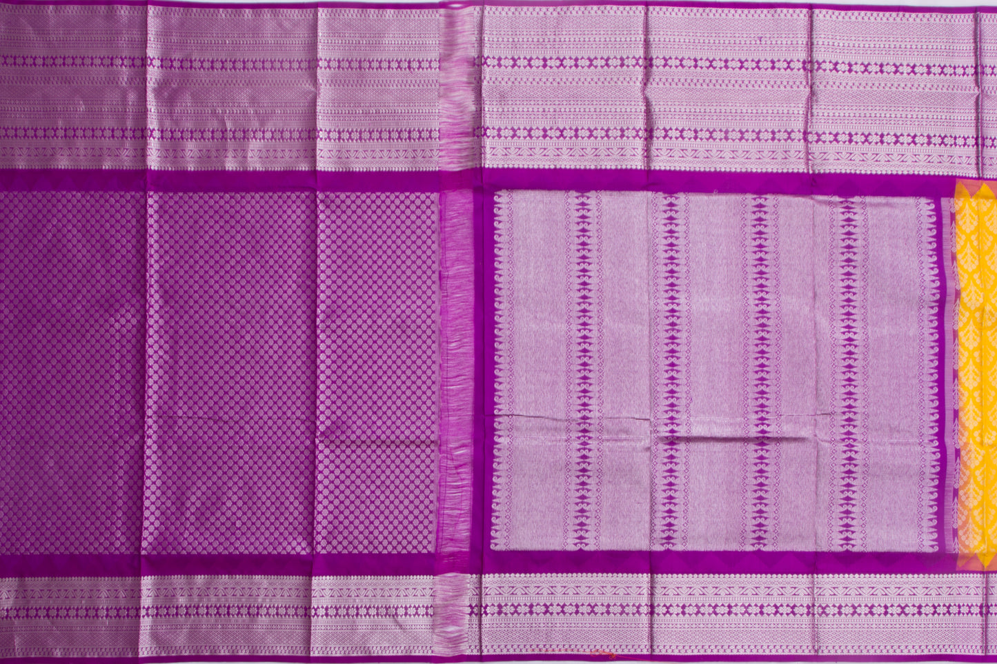 Venkatagiri Silk Brocade Yellow Saree