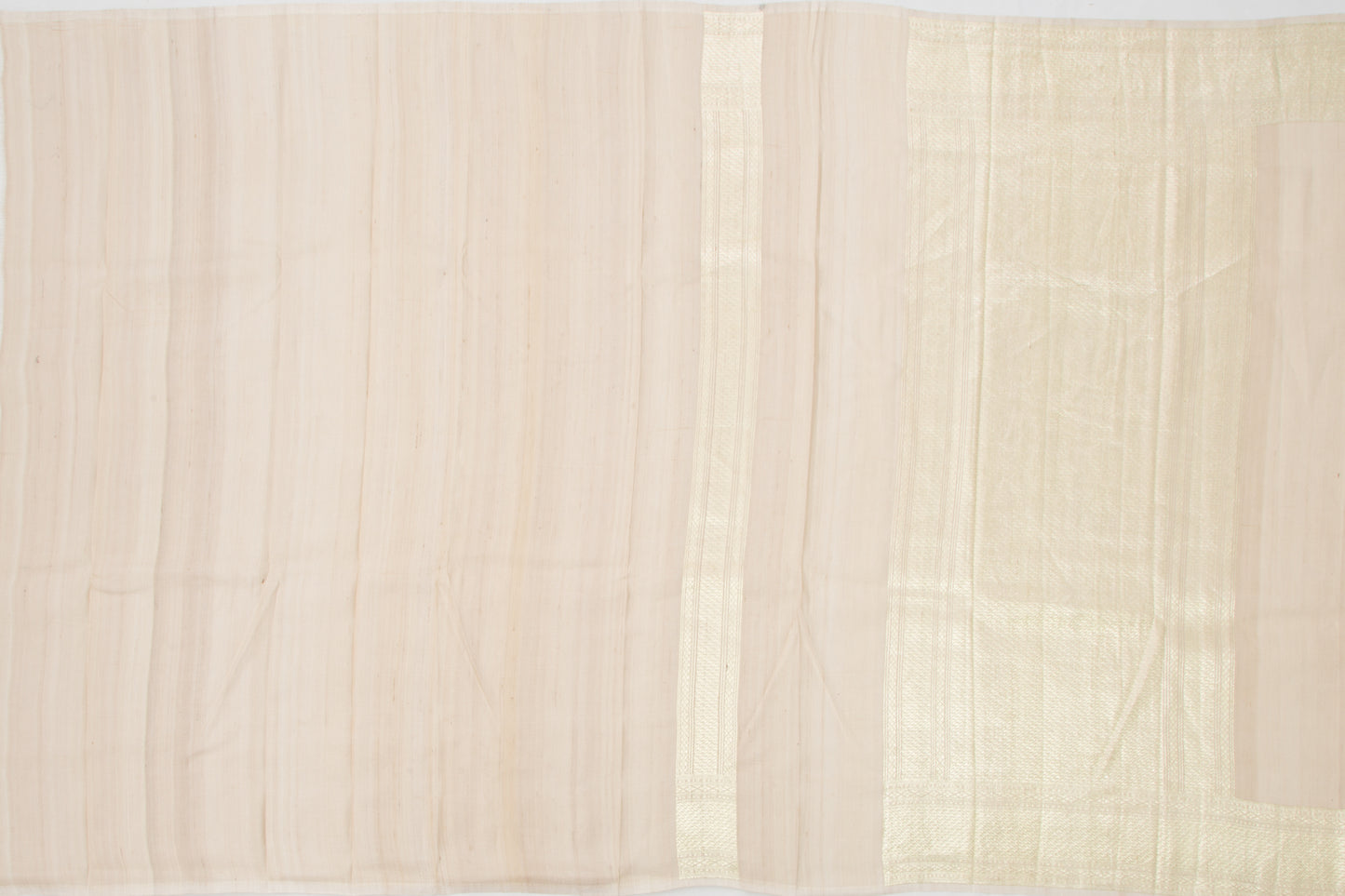 Banarasi Tussar Georgette Butta Beige Saree