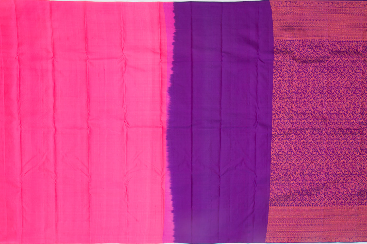 Taranga Kanchi Silk Jaal Violet Saree
