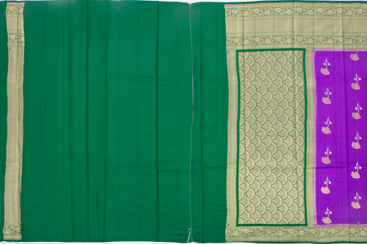 Chiniya Silk Butta Purple Saree