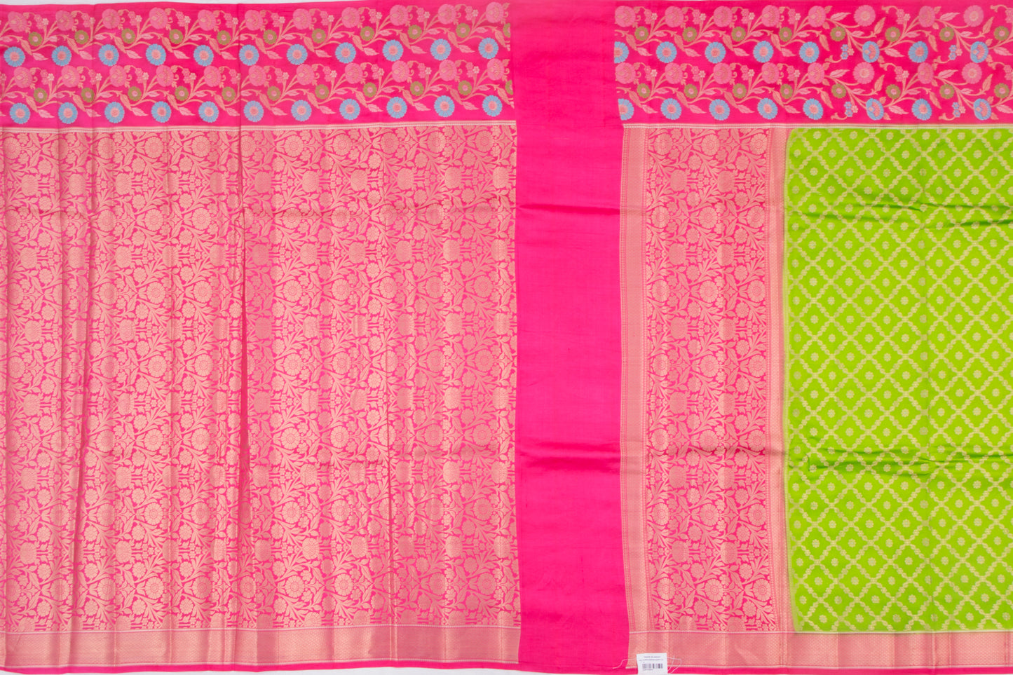 Chiniya Silk Brocade Green Saree