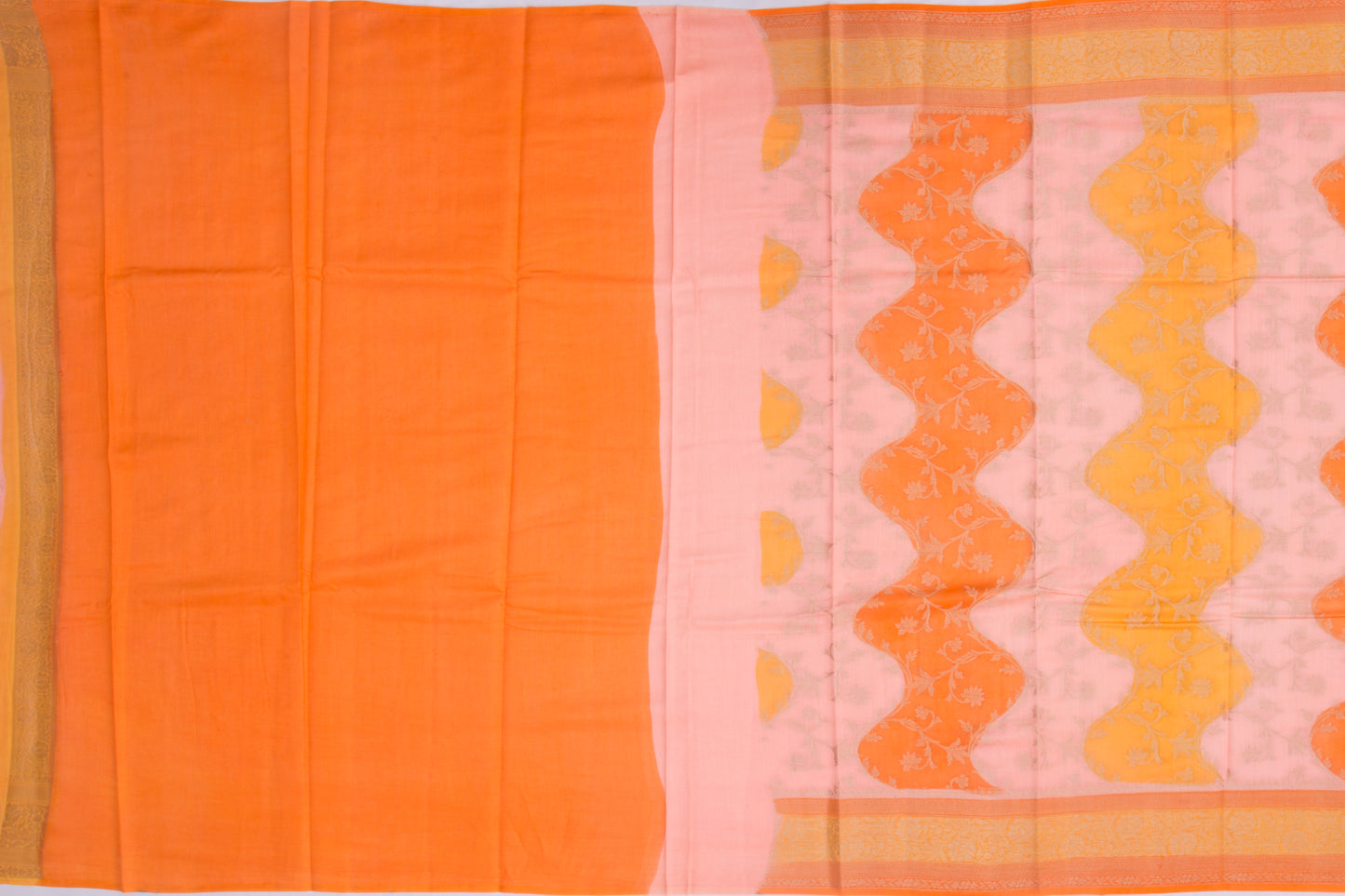 Chiniya Silk Jaal Multicolour Saree