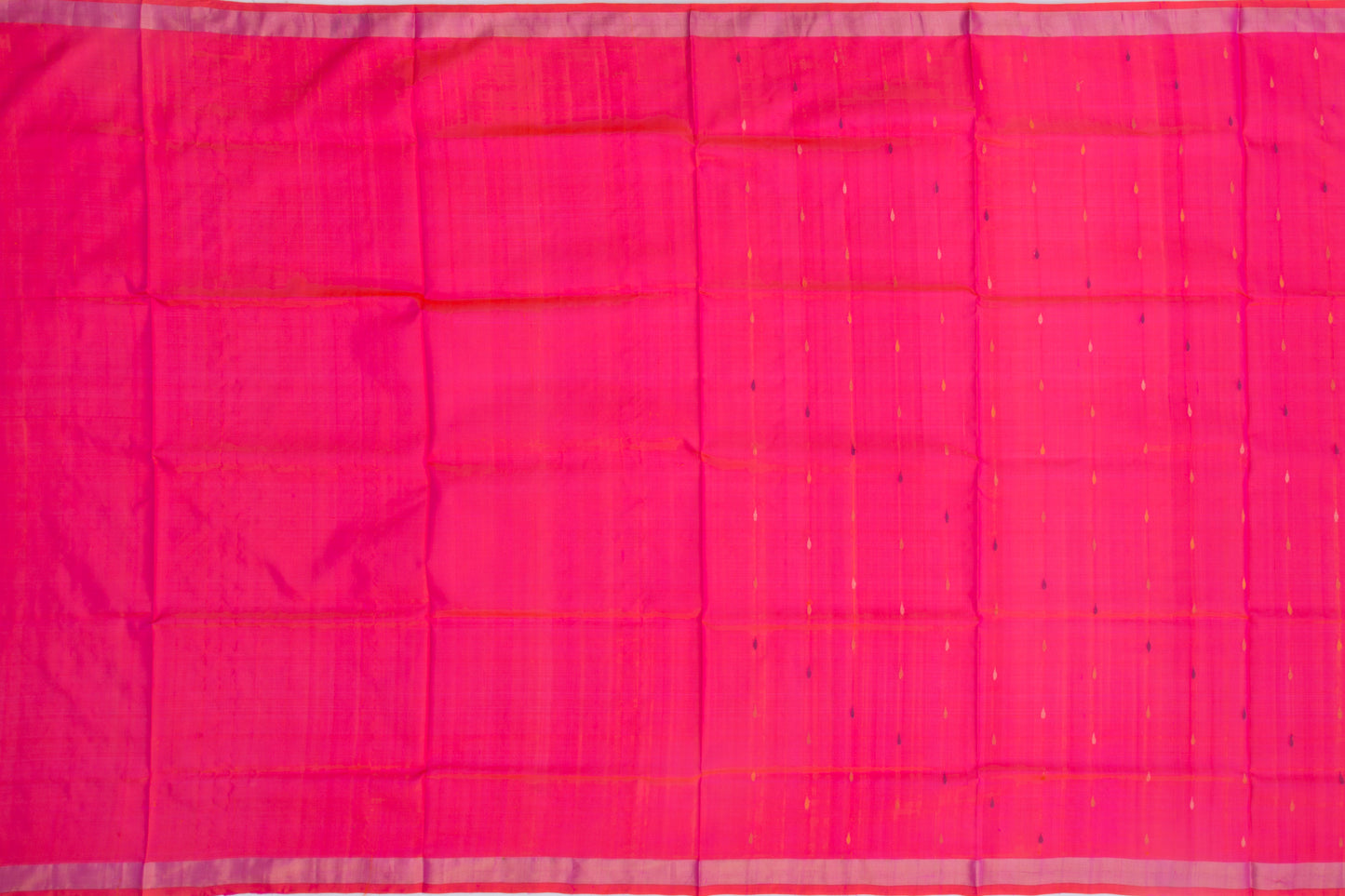Uppada Silk Jamdani Butta Pink Saree