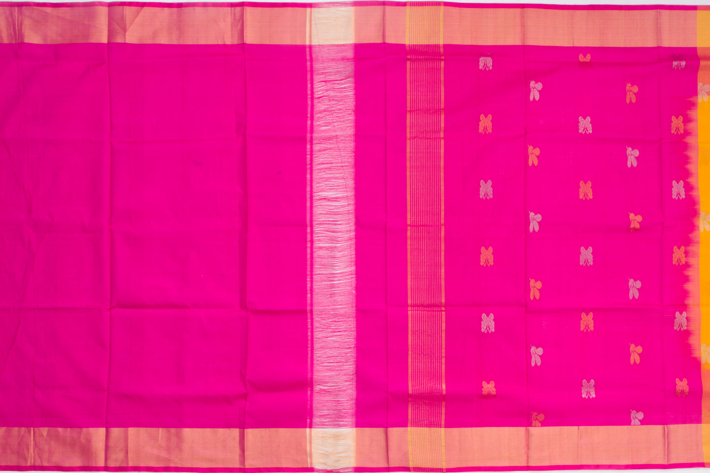 Coimbatore Soft Silk Butta Yellow Saree