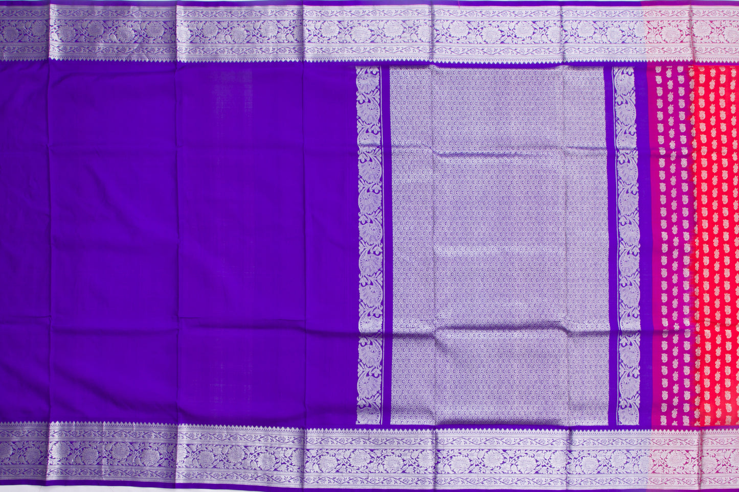 Venkatagiri Silk Brocade Red Saree
