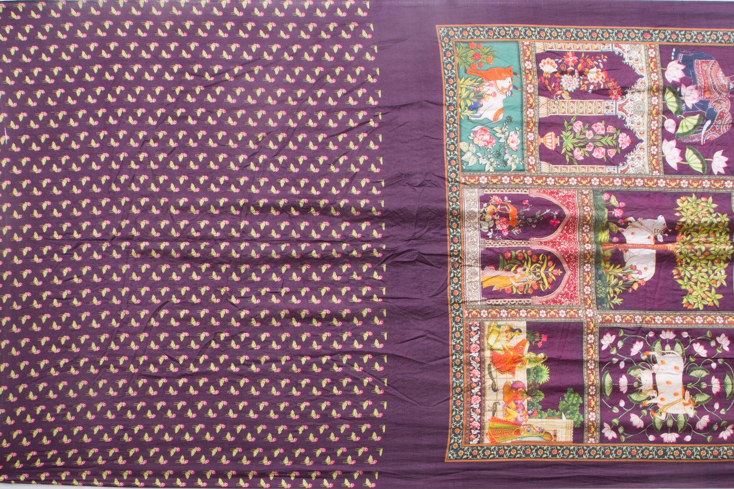 Tussar Bandhani Red And Pink Saree