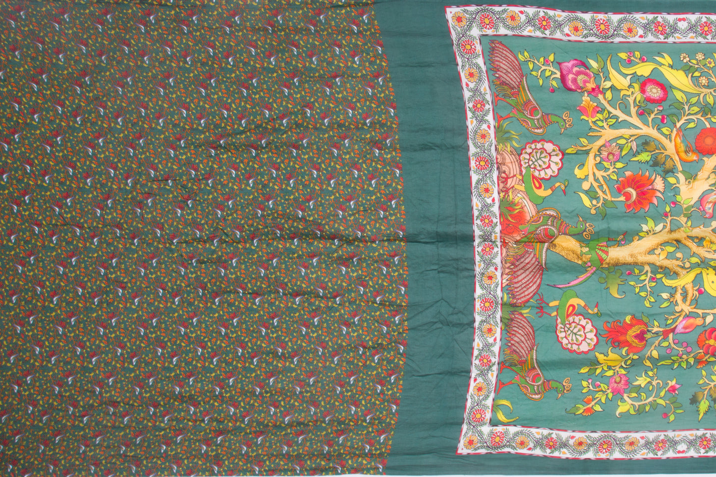 Tussar Bandhani Brown Saree