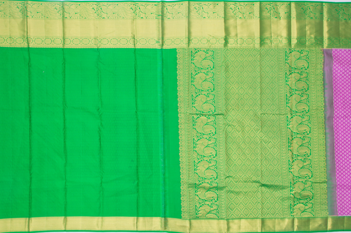 Taranga Kanchi Silk Brocade Pink Saree