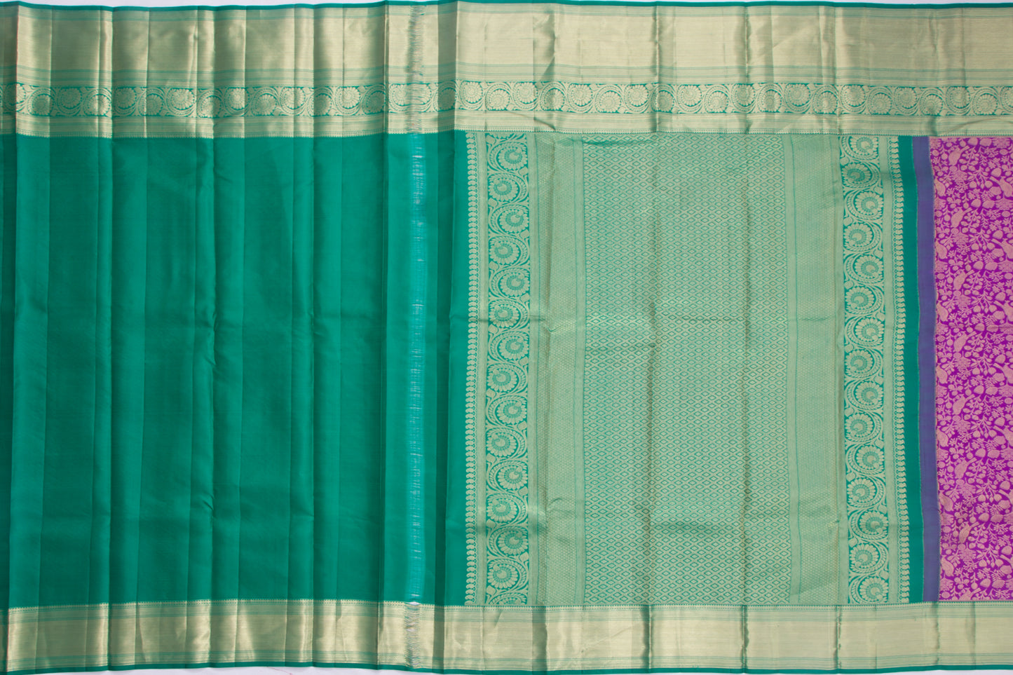 Taranga Kanchi Silk Brocade Purple Saree
