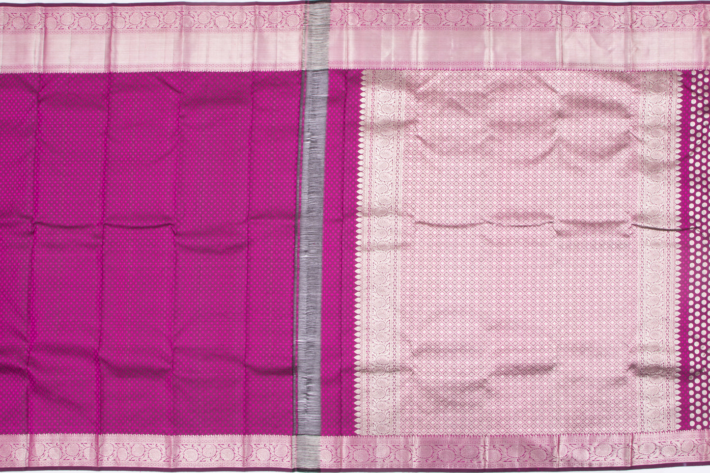 Kanchipuram Silk Brocade Purple Saree