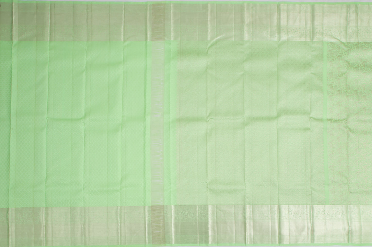 Kanchipuram Silk Brocade Pastel Green Saree