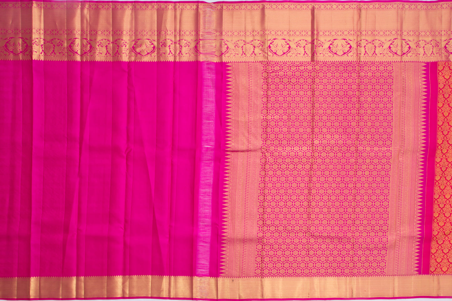 Taranga Kanchi Silk Brocade Red saree