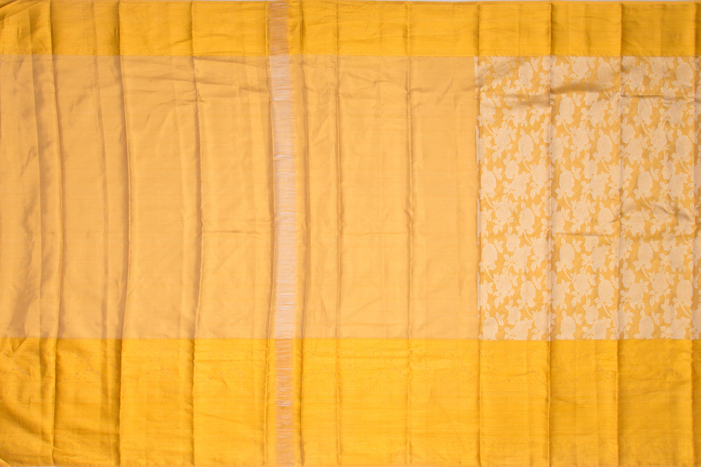 Taranga Kanchi Silk Tissue Brocade Gold Saree
