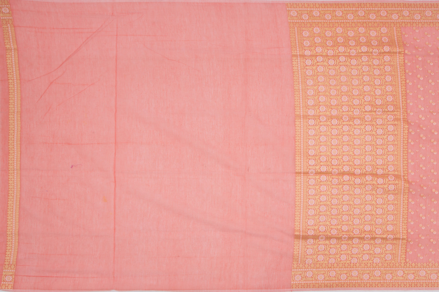 Organza Butta Peach Saree