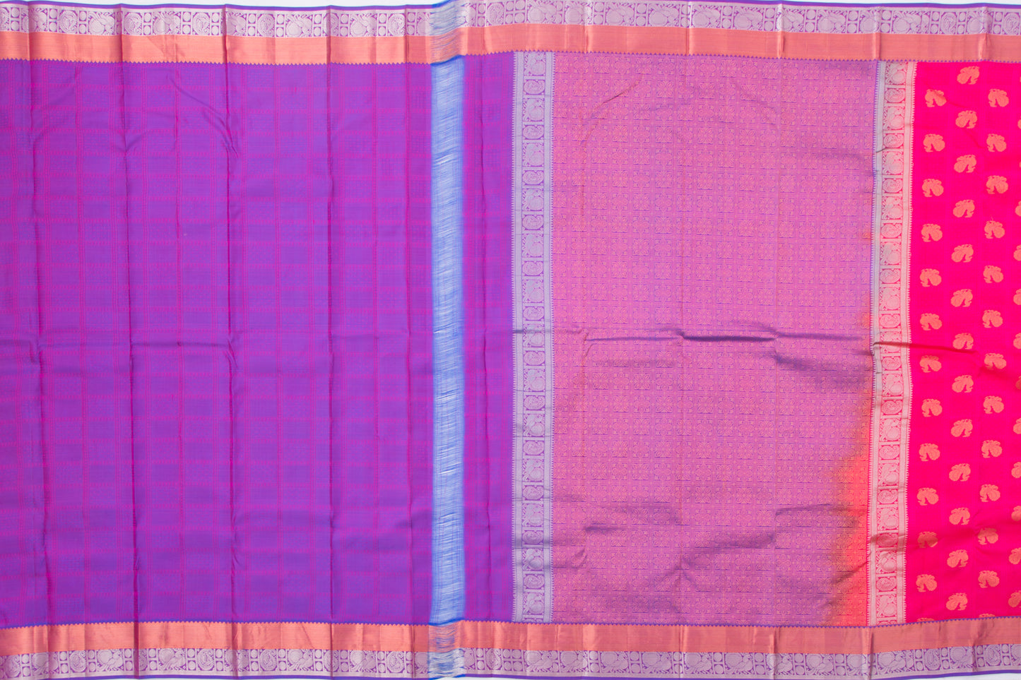 Soft Silk Jacquard And Butta Pink Saree