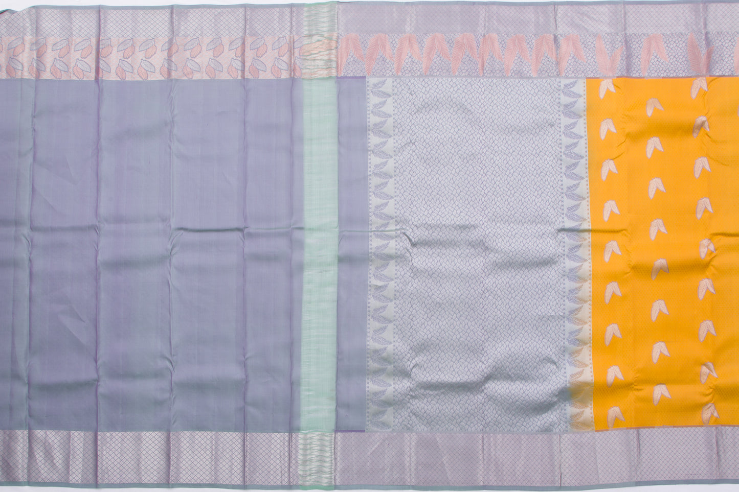 Soft Silk Jacquard And Butta Yellow Saree