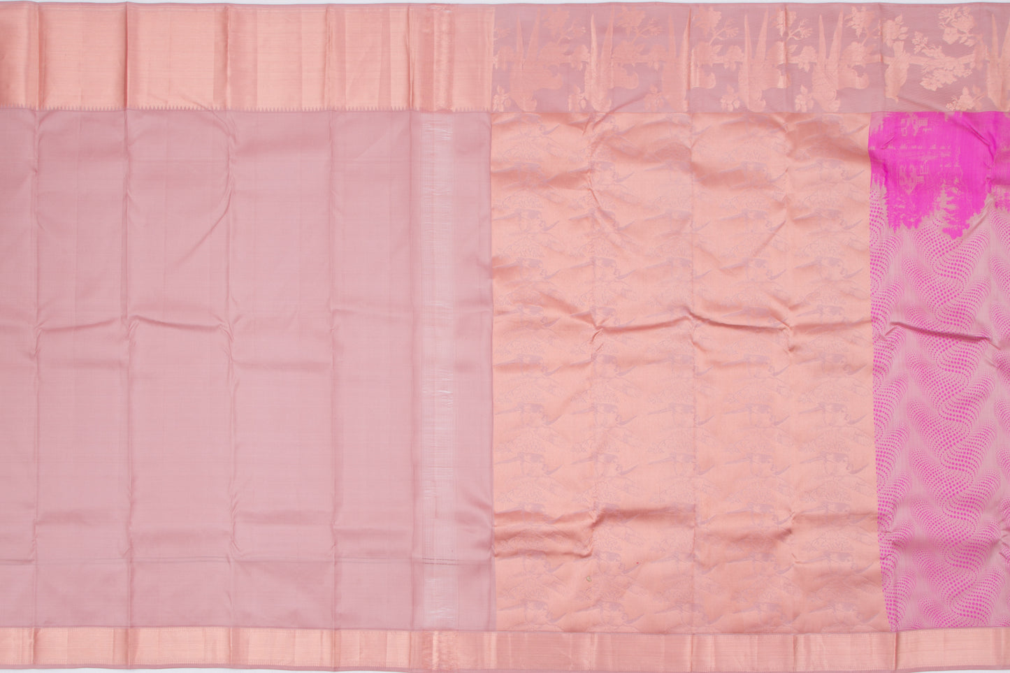 Soft Silk Jacquard Pastel Brown Saree