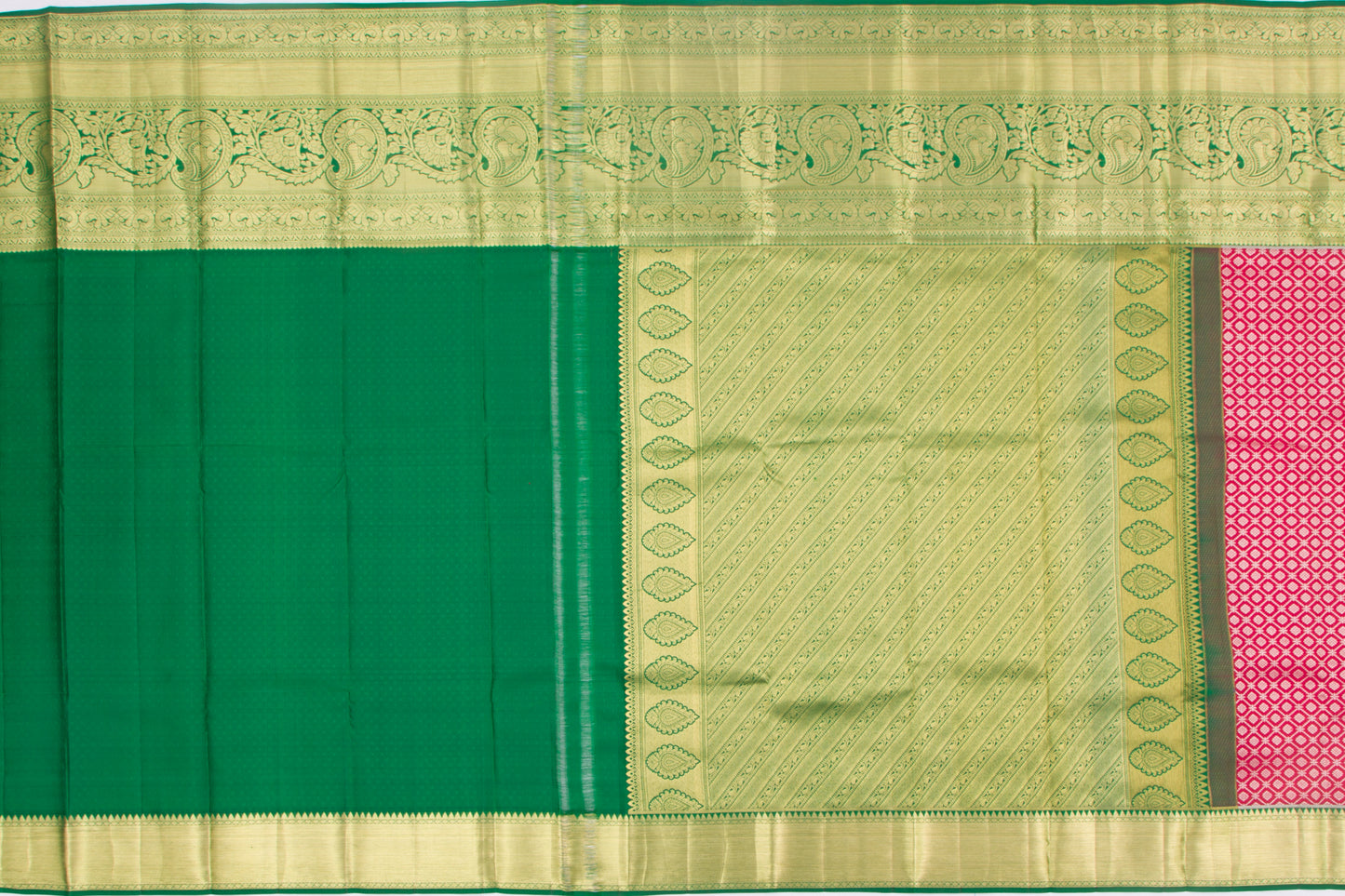 Taranga Kanchi Silk Brocade Pink Saree