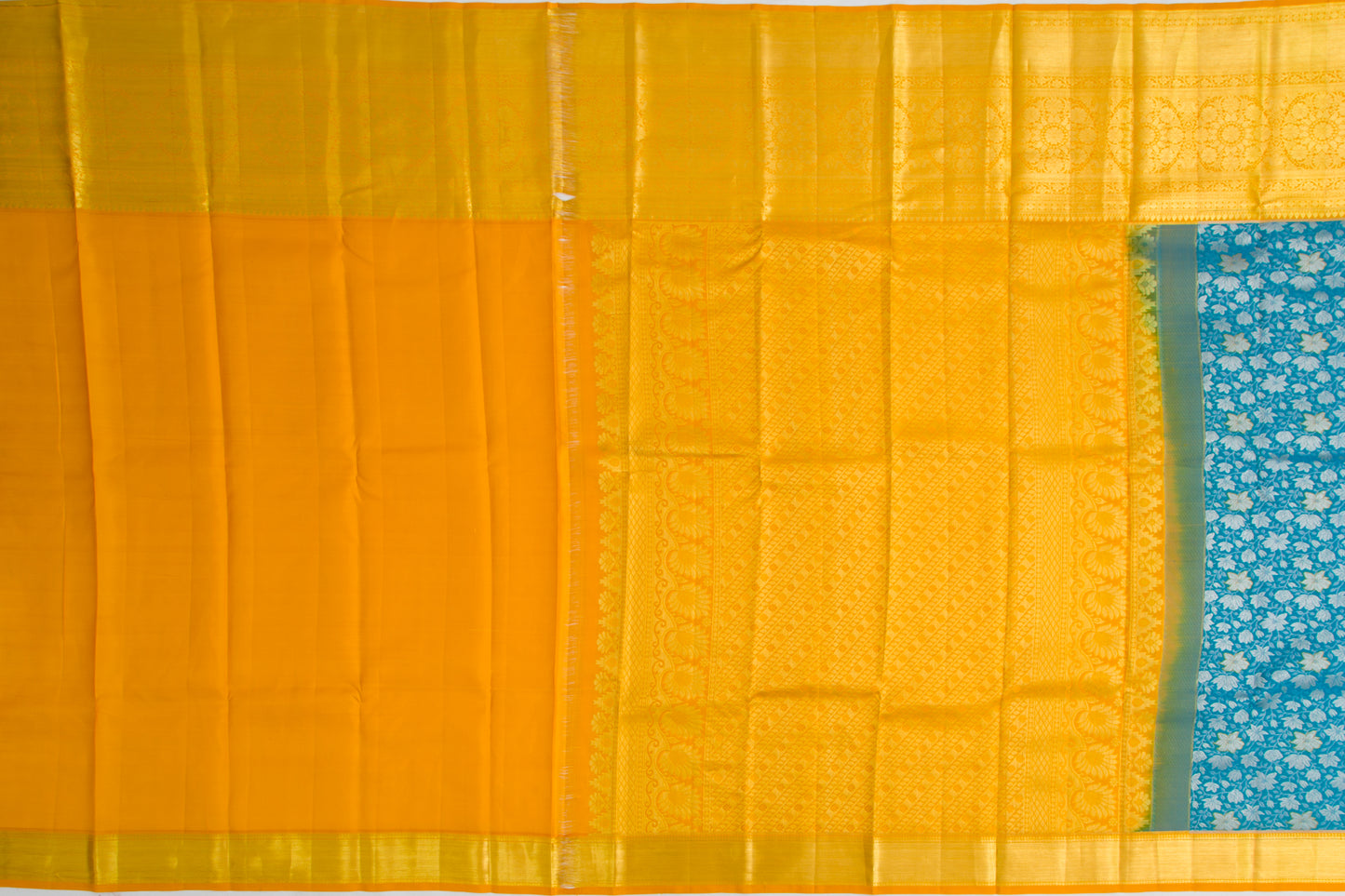 Taranga Kanchi Silk Jaal Blue Saree