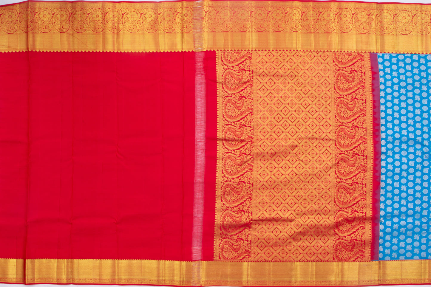 Taranga Kanchi Silk Brocade Sky Blue Saree