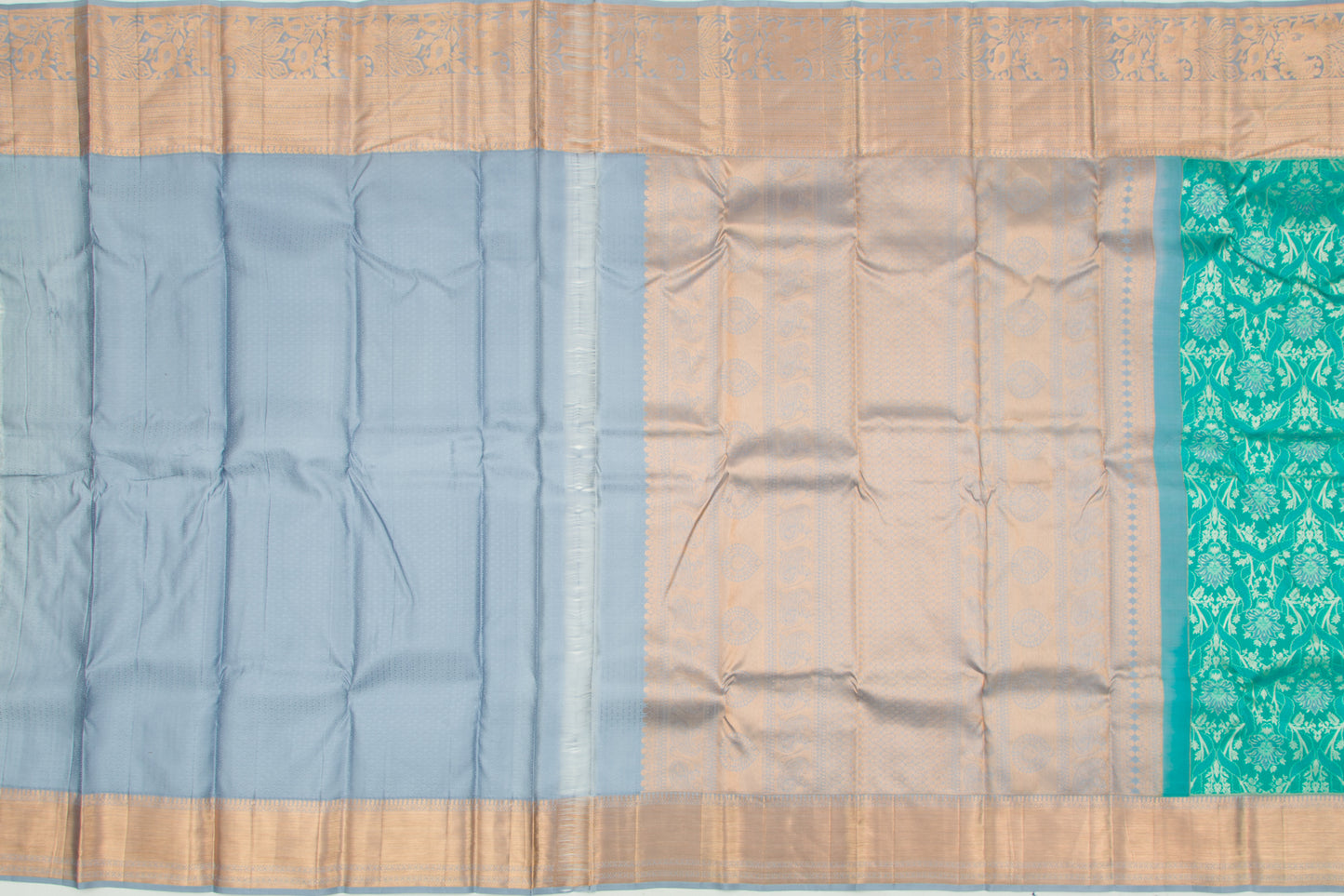 Kanchipuram Silk Jacquard Green Saree