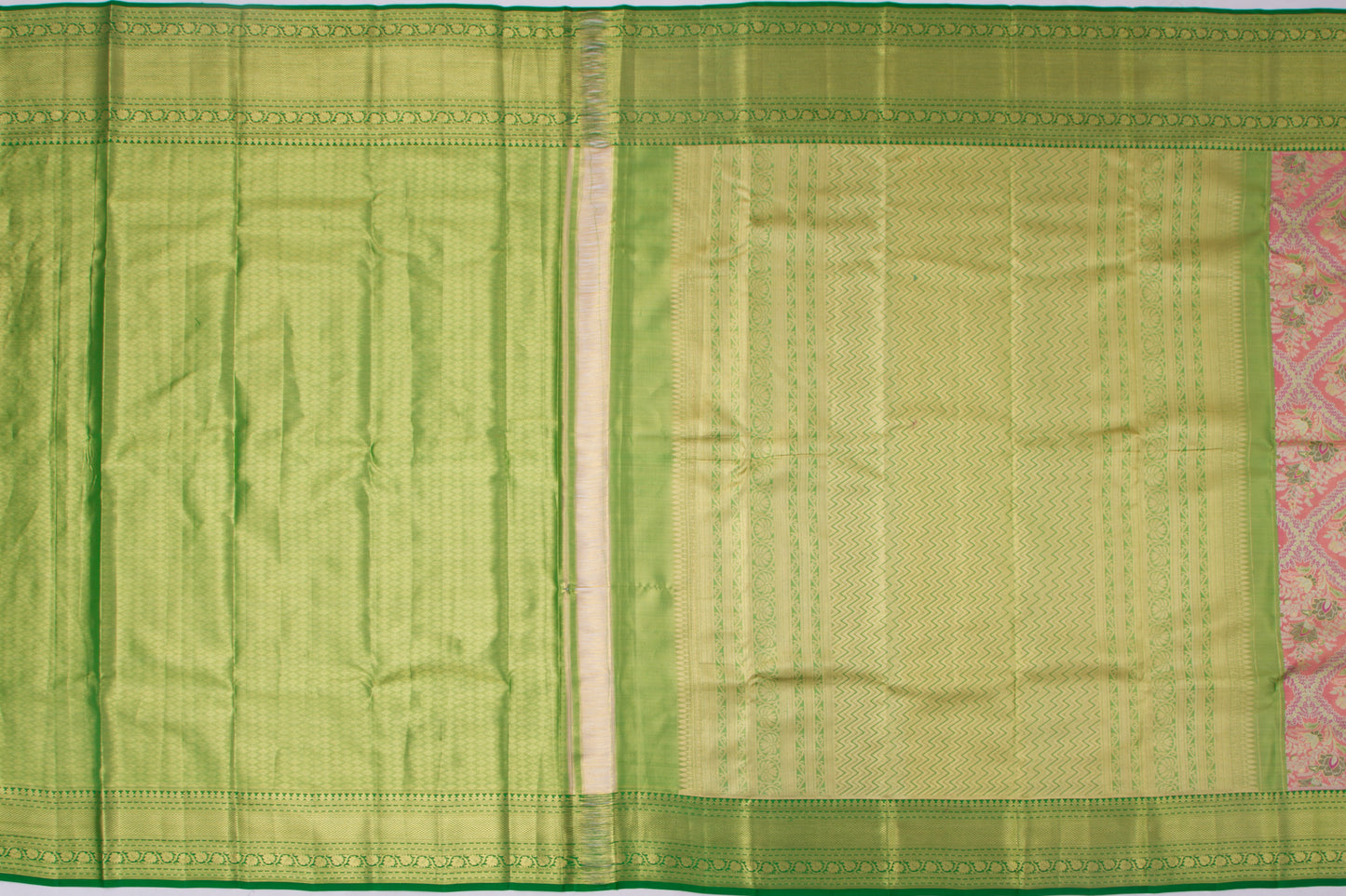 Taranga Kanchi Silk Tissue Brocade Pink Saree