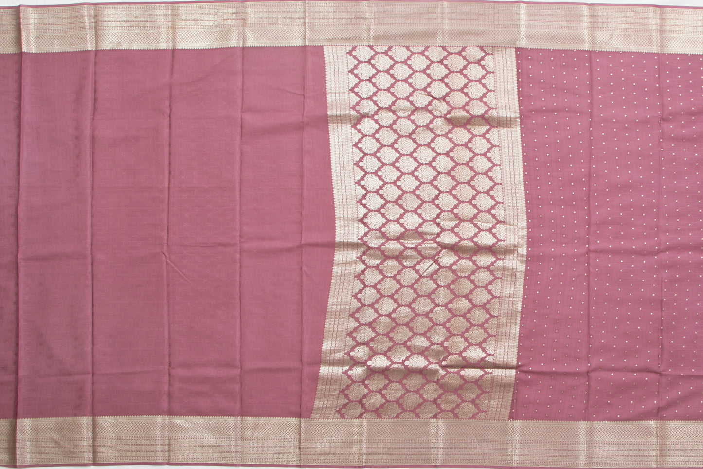 Binny Silk Butta Pastel Pink Saree