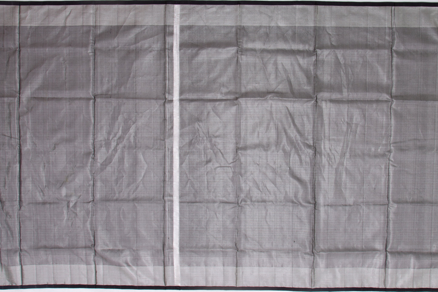 Venkatagiri Silk Tissue Plain Black Saree