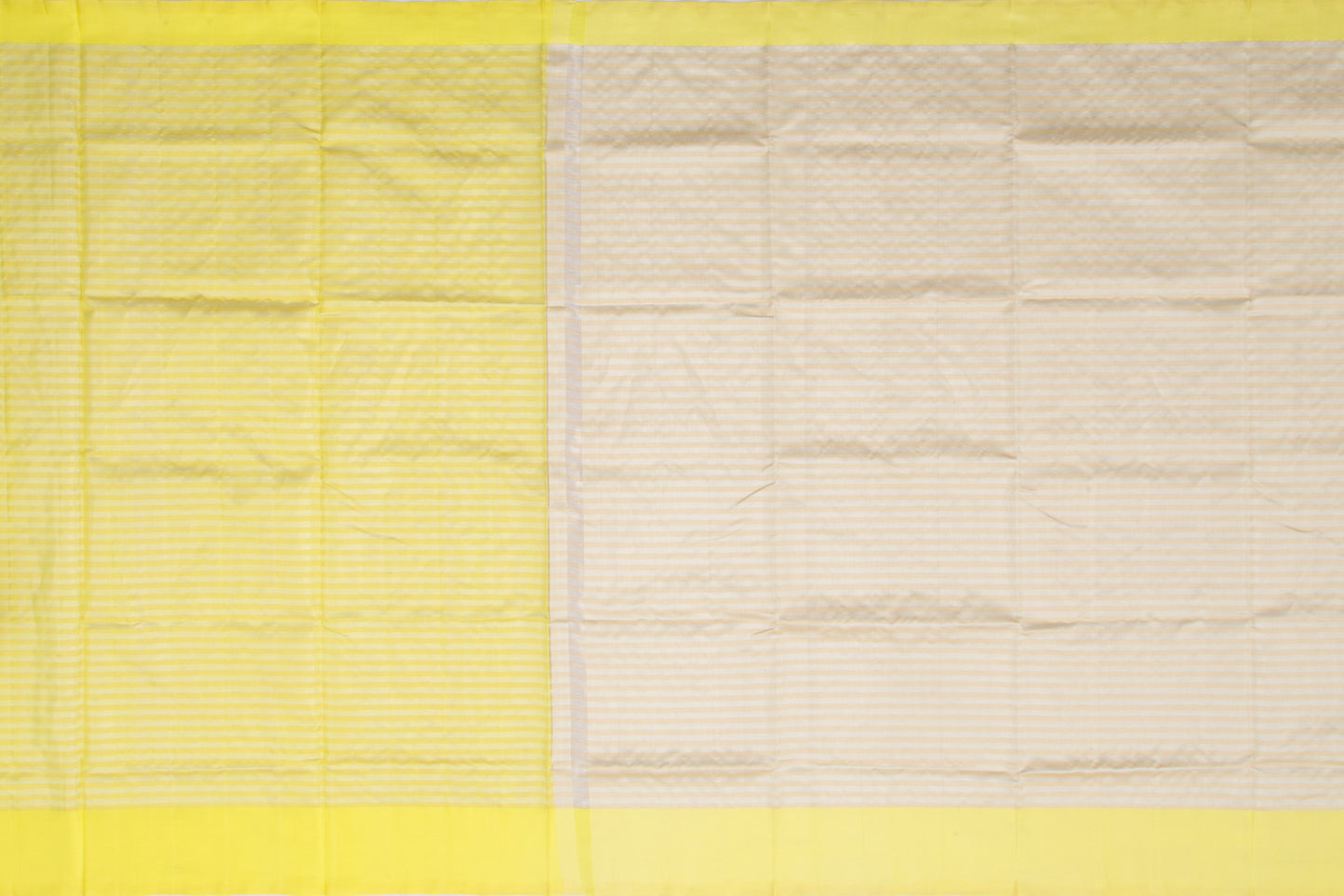 Venkatagiri Silk Tissue Cream And White Saree