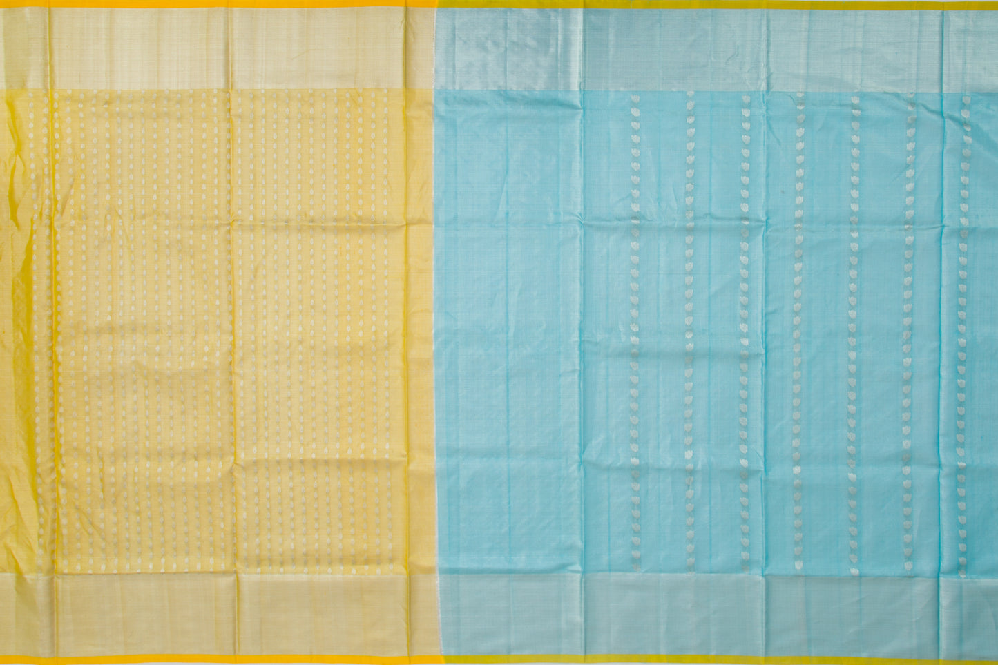 Venkatagiri Silk Tissue Butta Sky Blue Saree