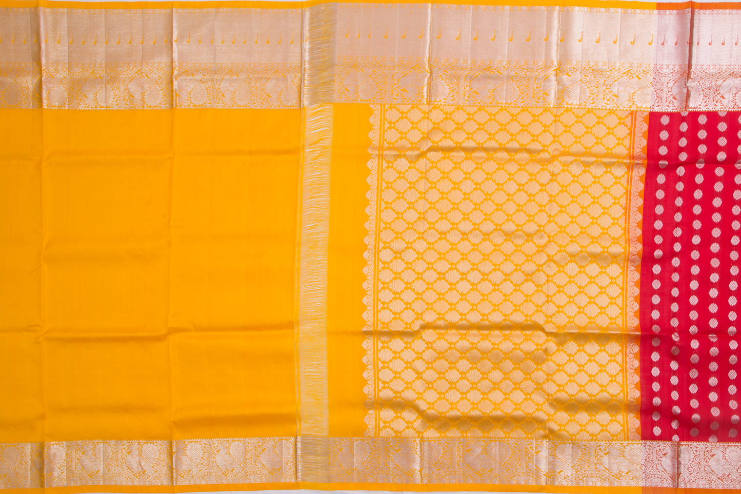 Venkatagiri Silk Brocade Red Saree