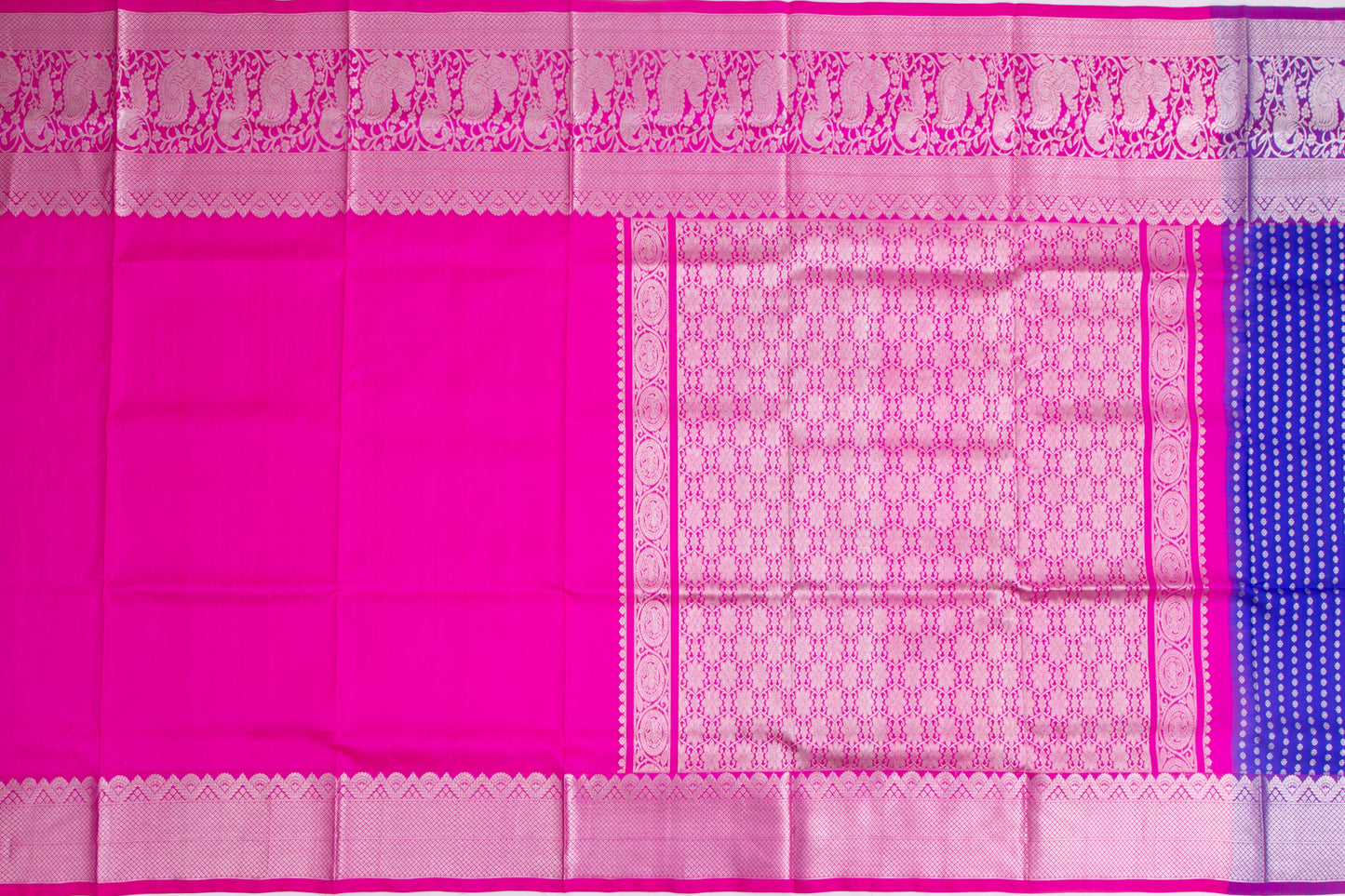 Venkatagiri Silk Brocade Dark Blue Saree