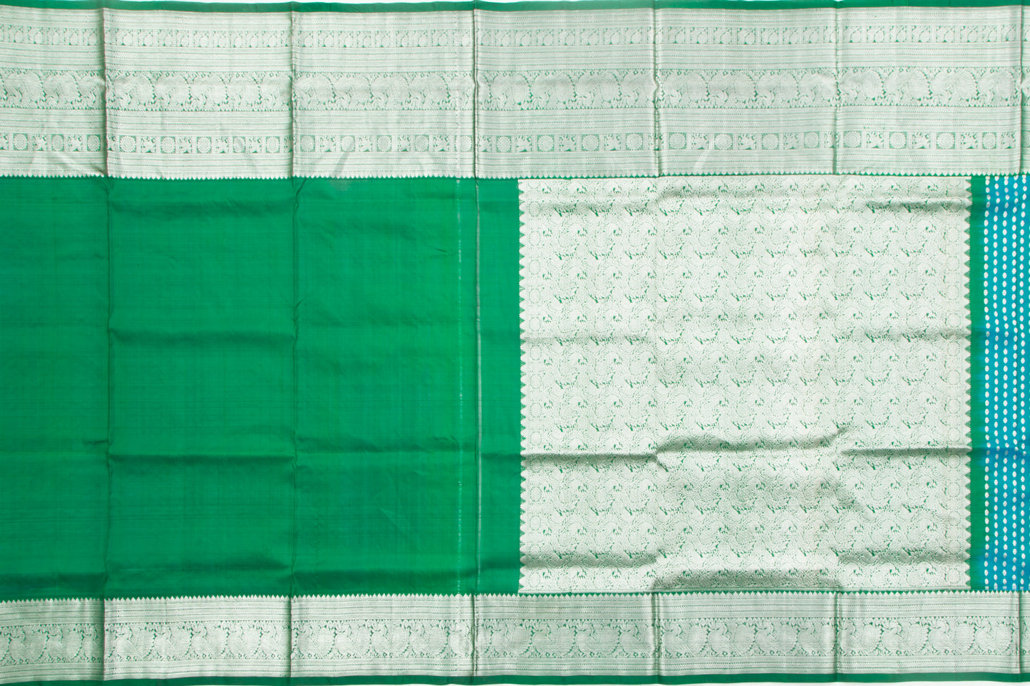 Venkatagiri Silk Brocade Blue Saree