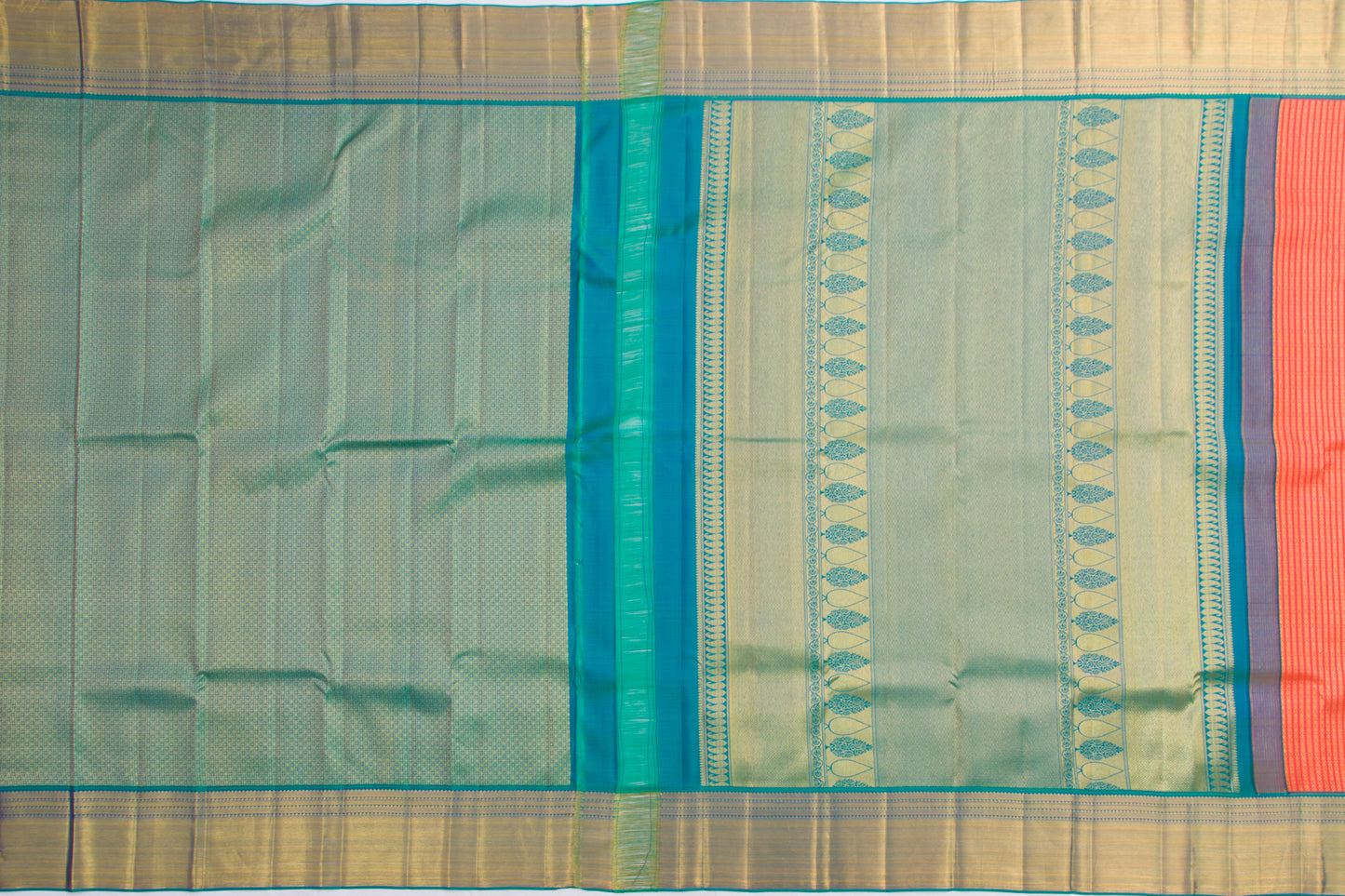 Kanchipuram Silk Brocade Pink Saree