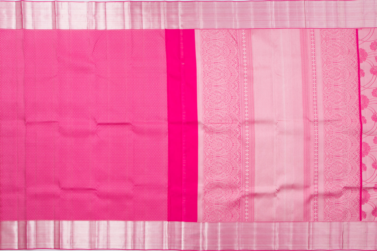 Taranga Kanchi Silk Tissue Jaal Pink Saree