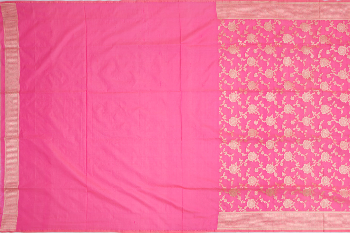 Banarasi Silk Jaal Pink Saree