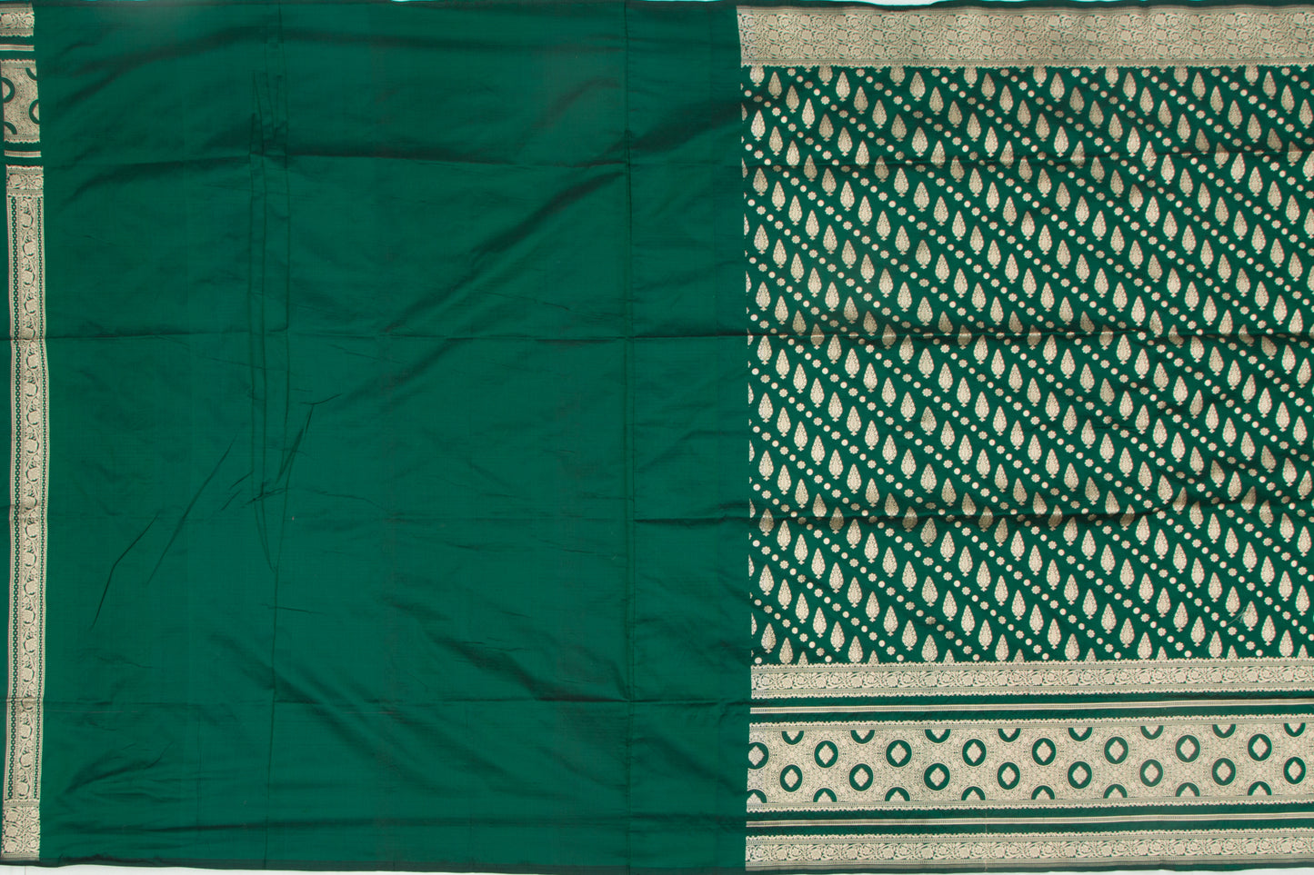 Banarasi Silk Brocade Green Saree