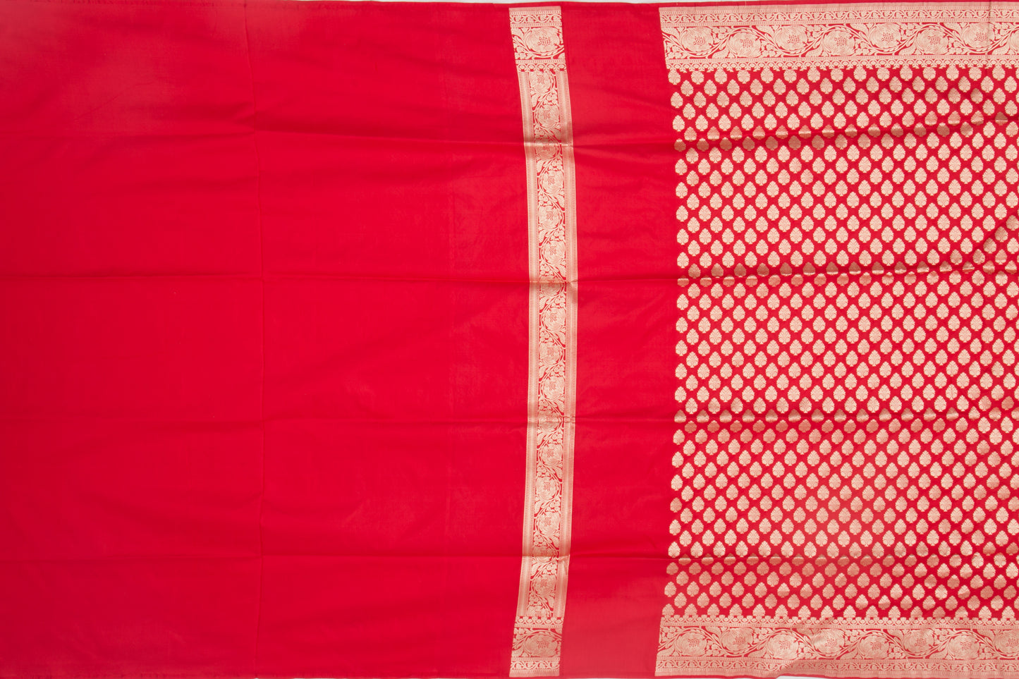 Banarasi Silk Brocade Red Saree