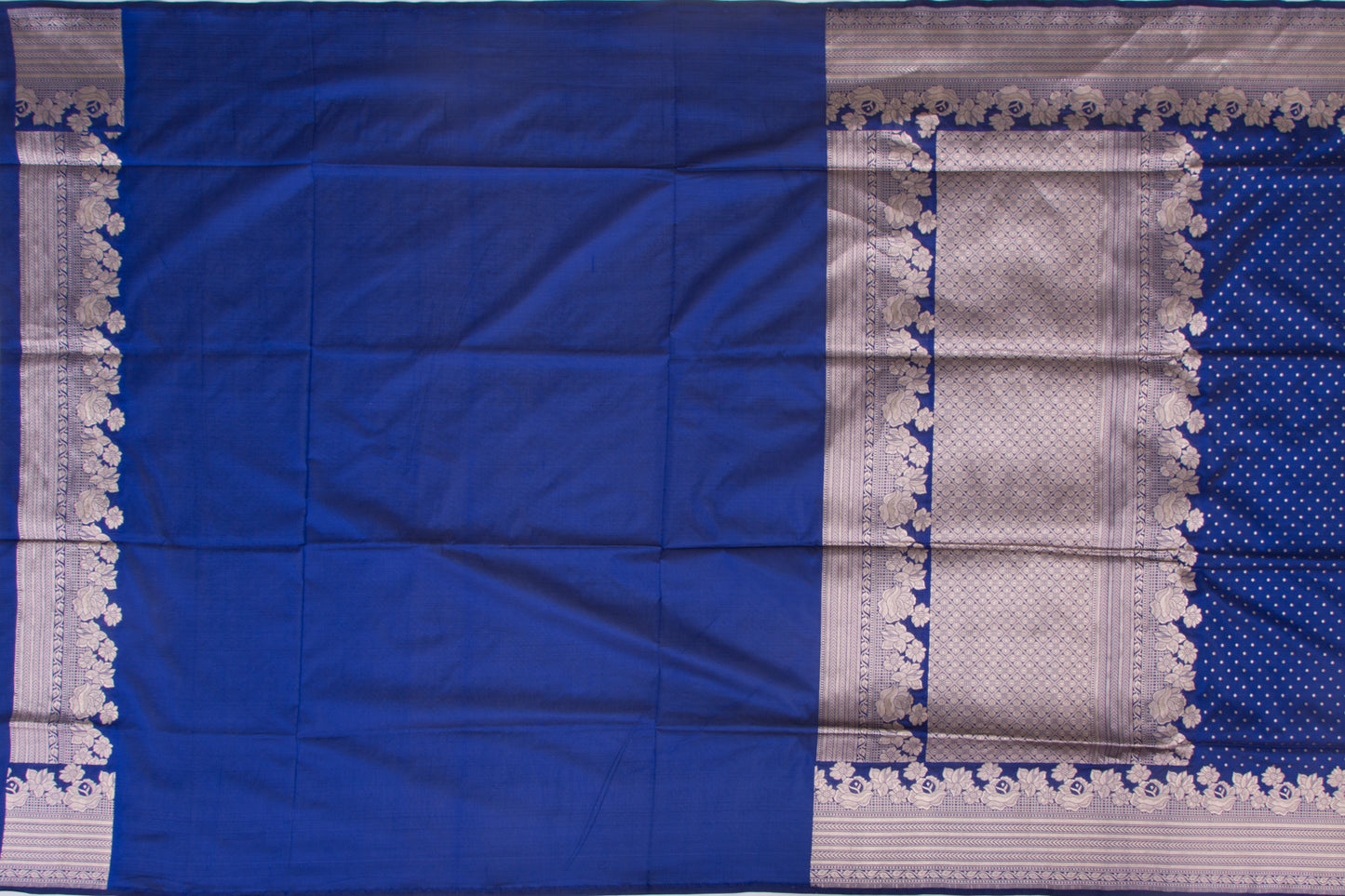 Banarasi Silk Butta Dark Blue Saree