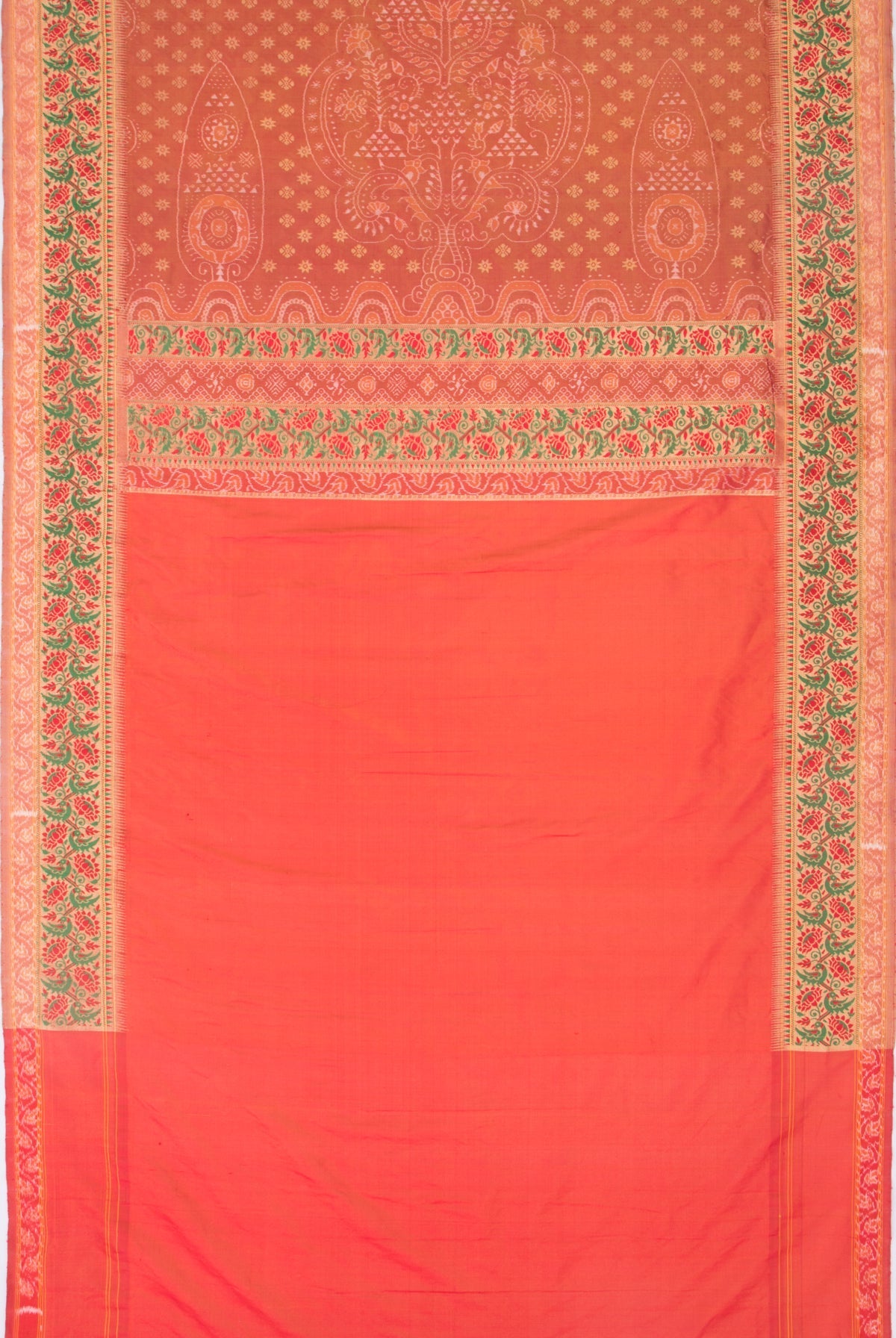 Sambalpuri Silk Ikat Tissue Pastel Blue Saree